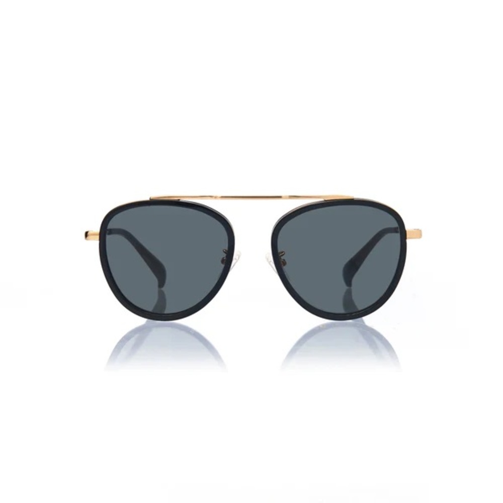 Blanc and Eclare Stockholm (Black and Gold Metal with Green Lens)